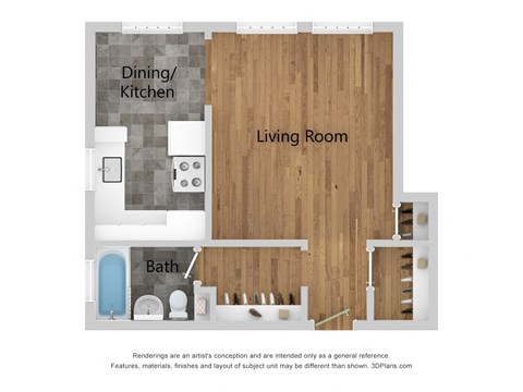 Palladian | Studio - The Park Floor Plan